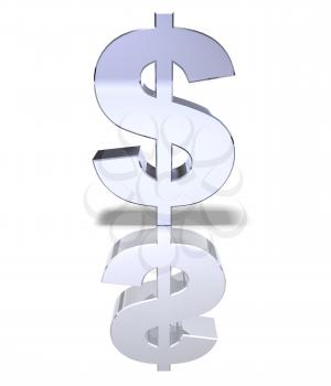 Royalty Free 3d Clipart Image of a Dollar Sign