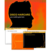 Disco haircare PowerPoint template