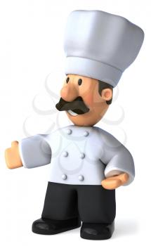 Royalty Free Clipart Image of a Chef