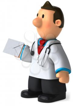 Royalty Free Clipart Image of a Doctor