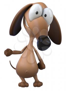 Royalty Free Clipart Image of a Dog