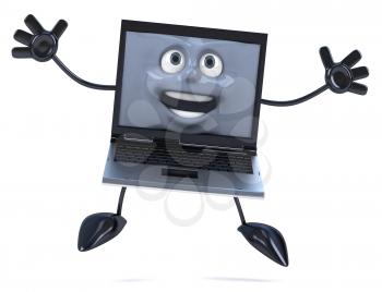 Royalty Free Clipart Image of a Laptop