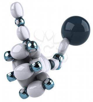 Royalty Free Clipart Image of a Robotic Hand