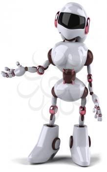 Royalty Free Clipart Image of a Robot Woman