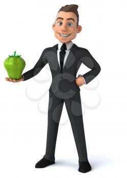 Fun businessman