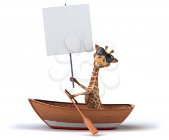 Fun giraffe