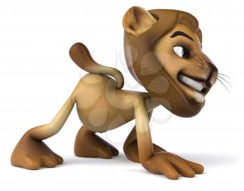 Royalty Free 3d Clipart Image of a Lion