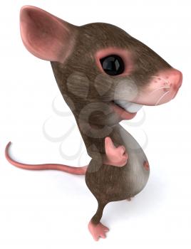 Royalty Free 3d Clipart Image of a Mouse Giving a Thumbs Up Sign