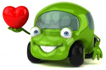 Fun car - 3D Illustration