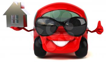 Fun car - 3D Illustration