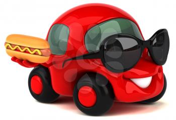 Fun car - 3D Illustration