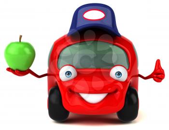 Fun car - 3D Illustration