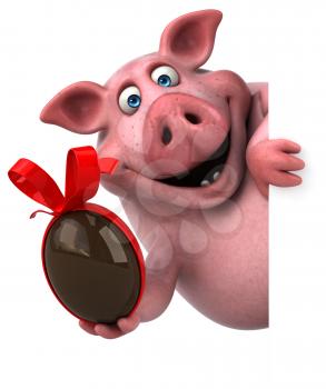 Fun pig - 3D Illustration