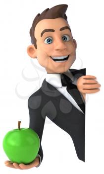 Fun businessman