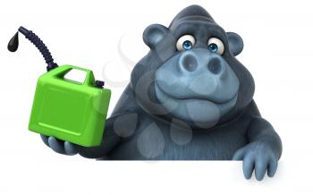 Fun gorilla - 3D Illustration