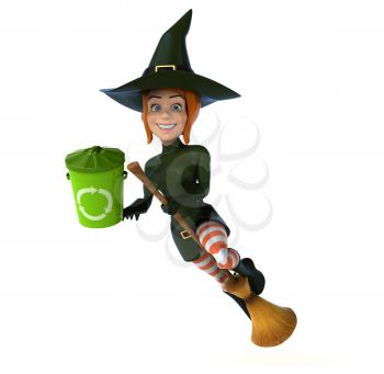 Sexy witch - 3D Illustration