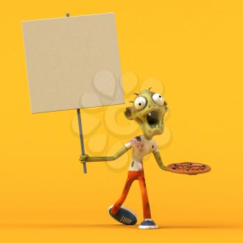 Fun zombie - 3D Illustration