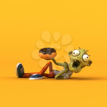 Fun zombie - 3D Illustration