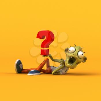 Fun zombie - 3D Illustration