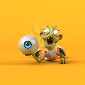 Fun zombie - 3D Illustration