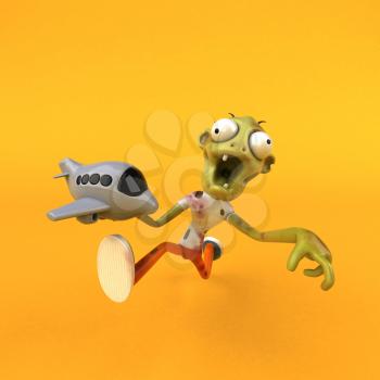 Fun zombie - 3D Illustration