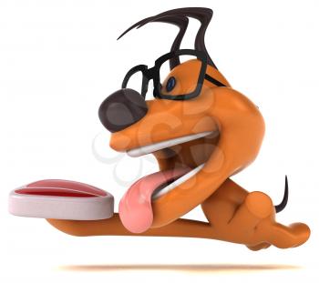 Fun dog - 3D Illustration