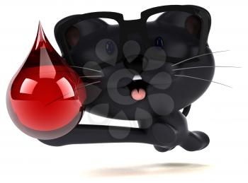 Fun cat - 3D Illustration