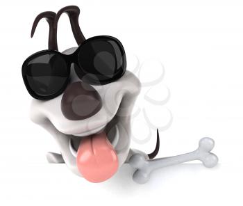 Fun dog - 3D Illustration