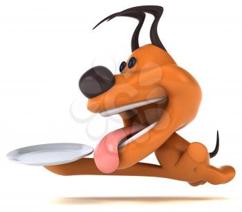 Fun dog - 3D Illustration