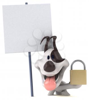 Fun dog - 3D Illustration