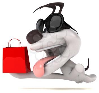 Fun dog - 3D Illustration