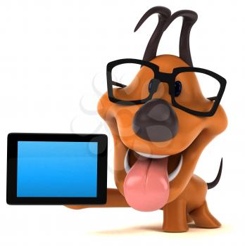 Fun dog - 3D Illustration