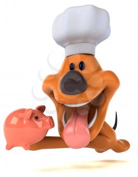 Fun dog - 3D Illustration