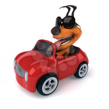 Fun dog - 3D Illustration