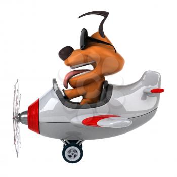 Fun dog - 3D Illustration