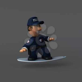 Police - 3D Illustration