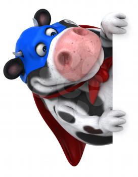 Super cow - 3D Illustration