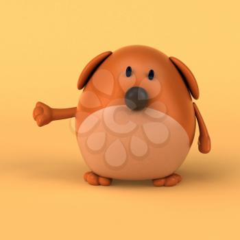 Cartoon dog - 3D Illustration