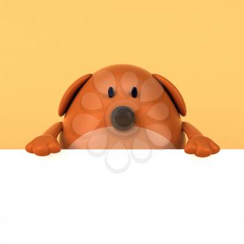 Cartoon dog - 3D Illustration