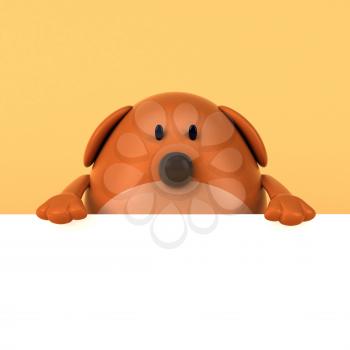 Cartoon dog - 3D Illustration