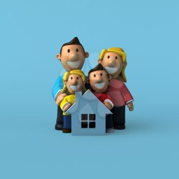 Family - 3D Illustration