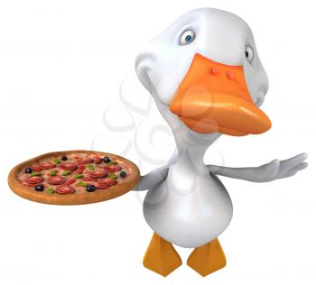 Fun duck - 3D Illustration