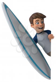 3D cartoon character fun teenager