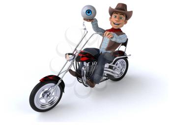 Fun Cowboy - 3D Illustration