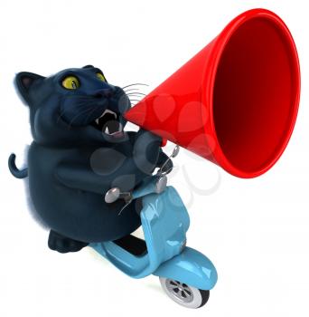 Fun cat - 3D Illustration