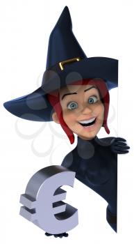 Sexy witch - 3D Illustration