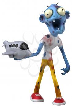 Fun zombie - 3D Illustration