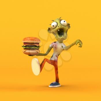 Fun zombie - 3D Illustration