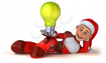 Fun Super Santa Claus - 3D Illustration