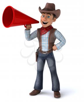 Fun Cowboy - 3D Illustration